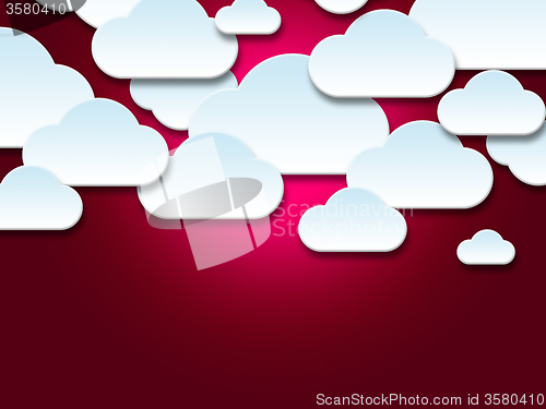 Image of Background Clouds Shows Empty Space And Abstract