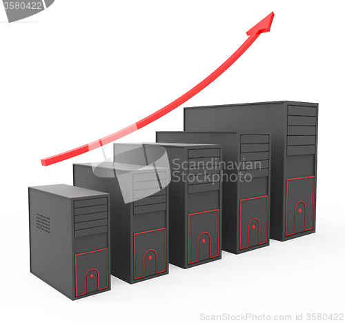 Image of Increase Computer Storage Shows Storehouse Store And Pc