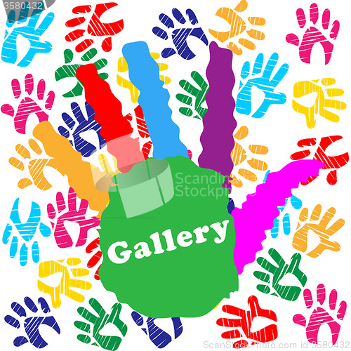 Image of Kids Gallery Indicates Colourful Color And Children