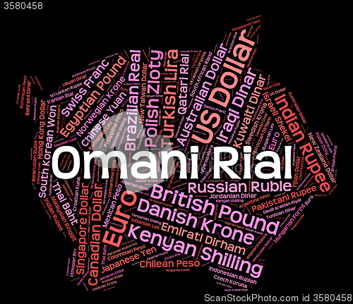 Image of Omani Rial Shows Worldwide Trading And Broker