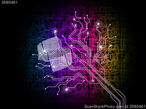 Image of Branching Out Background Means Data Output And Internet\r