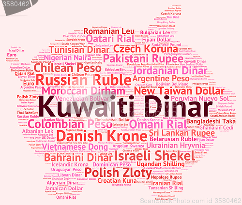 Image of Kuwaiti Dinar Represents Foreign Exchange And Currencies