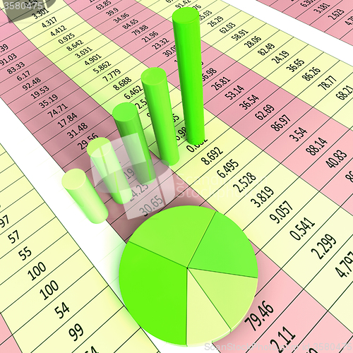 Image of Report Graph Represents Infograph Diagram And Financial