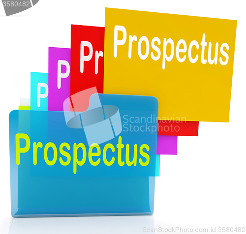 Image of Prospectus Files Shows Folder Inform And Business