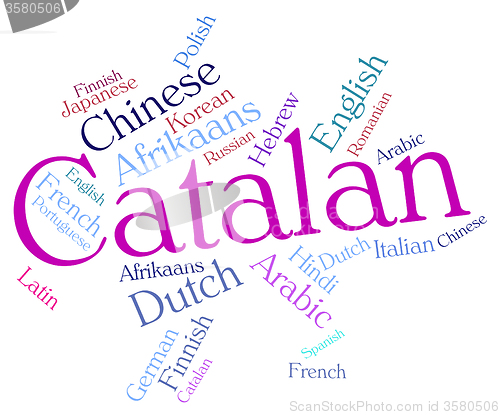 Image of Catalan Language Means Speech Lingo And Word