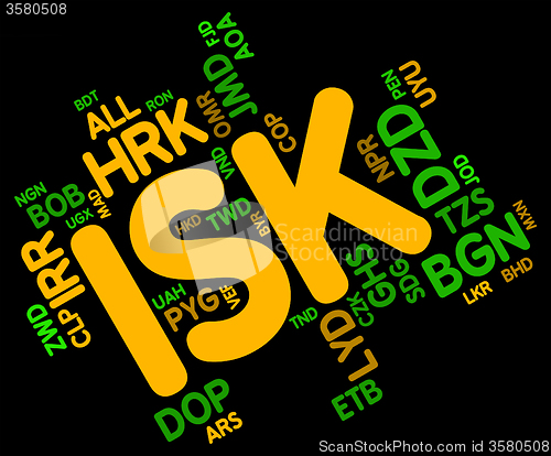 Image of Isk Currency Means Worldwide Trading And Coin