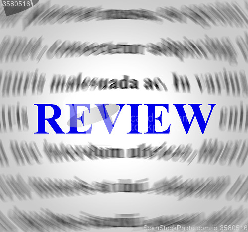 Image of Review Definition Represents Evaluate Reviews And Inspection