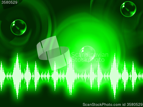 Image of Sound Wave Background Shows Glowing Background Or Equalizer Wall