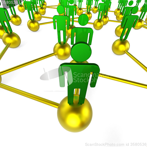 Image of People Network Indicates Global Communications And Chat