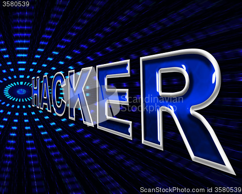 Image of Computer Hacker Indicates Hacking Hacked And Malware