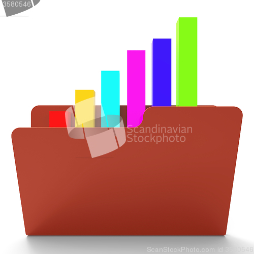 Image of File Report Indicates Business Graph And Analysis