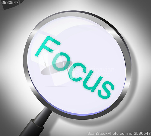 Image of Magnifier Focus Means Search Attention And Magnification