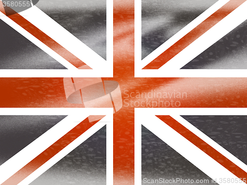 Image of Union Jack Means English Flag And England