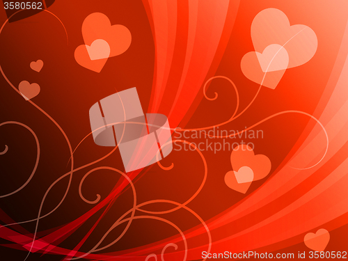 Image of Elegant Hearts Background Shows Delicate Romantic Wallpaper\r