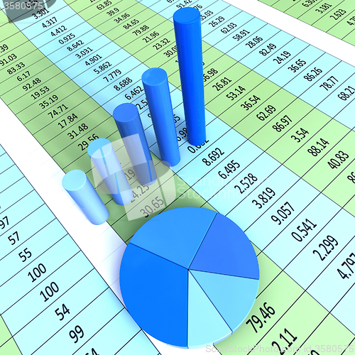 Image of Report Graph Shows Financial Profit And Information