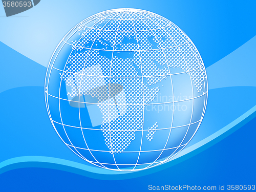 Image of Background Globe Means Globally Globalise And Design