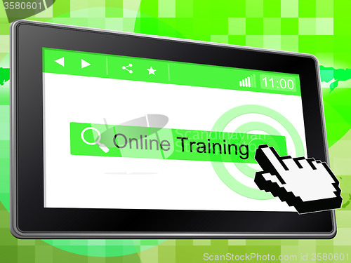 Image of Online Training Means World Wide Web And College