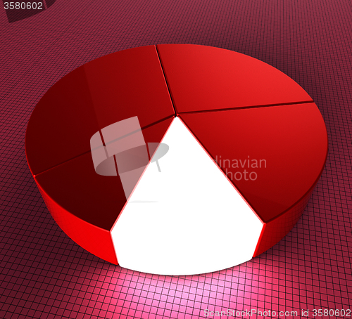 Image of Pie Chart Shows Statistic Profit And Graphics