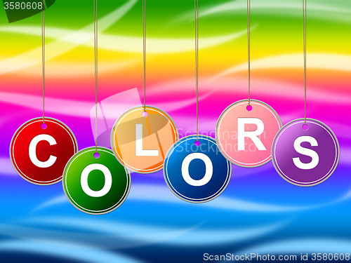 Image of Colors Color Represents Painted Colours And Colorful