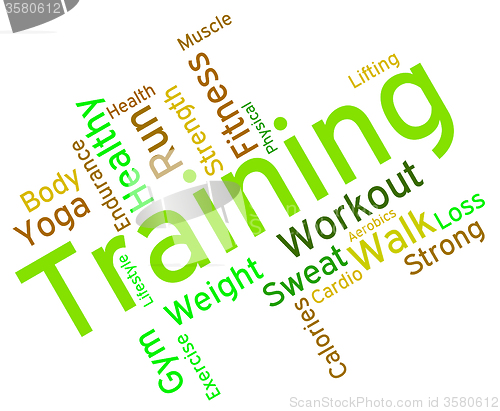 Image of Training Words Indicates Get Fit And Aerobic