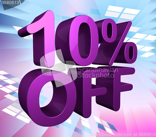 Image of Ten Percent Off Shows Sale Discounts And Promotion
