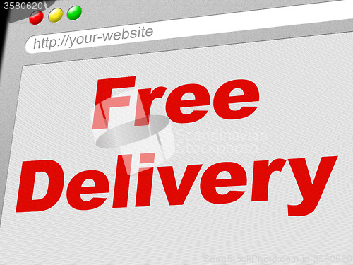 Image of Free Delivery Means With Our Compliments And Complimentary