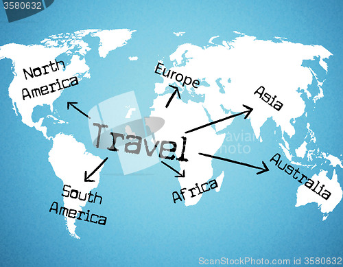 Image of Worldwide Travel Means Tours Voyage And Traveller