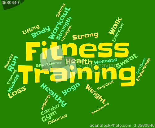 Image of Fitness Training Indicates Working Out And Aerobic