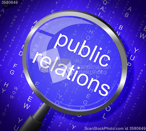 Image of Public Relations Means Press Release And Magnification