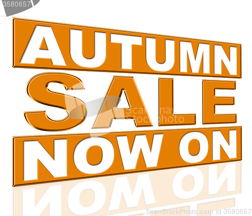 Image of Autumn Sale Represents At The Moment And Cheap