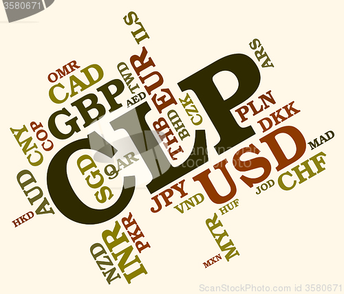 Image of Clp Currency Means Foreign Exchange And Chile
