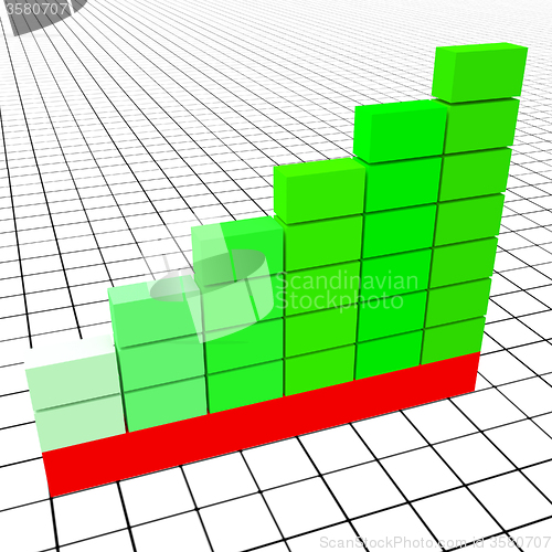 Image of Increase Graph Represents Text Space And Copy