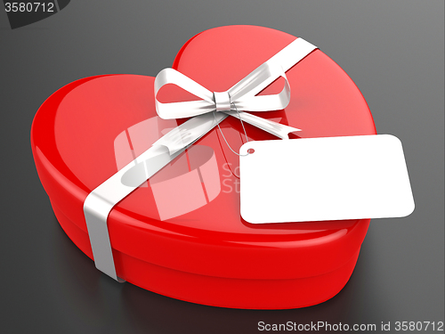 Image of Gift Tag Represents Valentine Day And Card