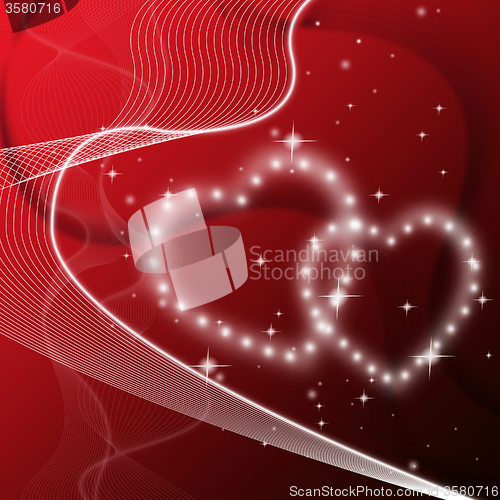 Image of Red Hearts Background Means Love Friends Or Family\r