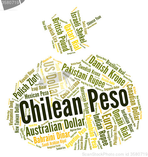 Image of Chilean Peso Shows Worldwide Trading And Clp