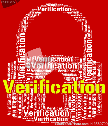 Image of Verification Lock Indicates Guaranteed Authentic And Authenticit