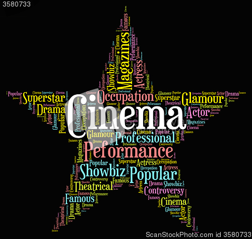 Image of Cinema Star Indicates Picture Show And Filmography