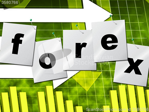 Image of Forex Graph Indicates Exchange Rate And Currency