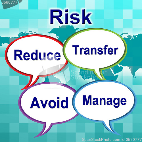 Image of Risk Words Indicates Unstable Caution And Unsteady