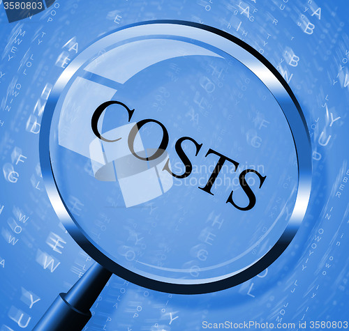 Image of Costs Magnifier Means Search Magnify And Balance