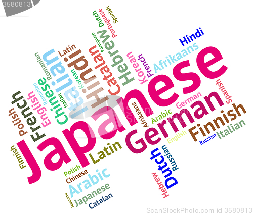 Image of Japanese Language Means Words Foreign And Translator