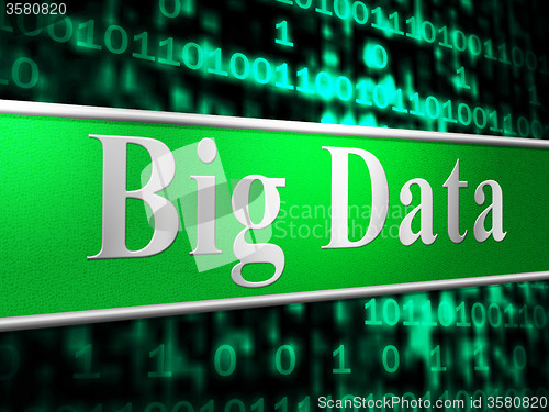 Image of Big Data Indicates World Wide Web And Information