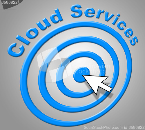 Image of Cloud Services Represents Network Server And Advice