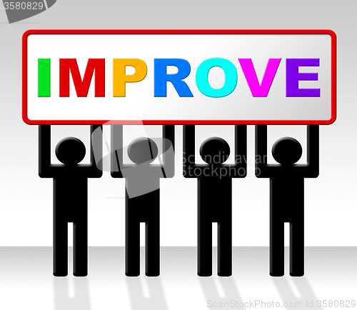 Image of Improve Improvement Indicates Growth Development And Advancing