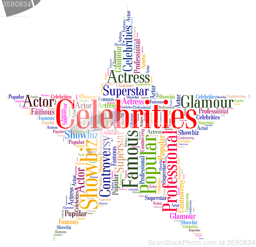 Image of Celebrities Star Means Notorious Renowned And Celebrity