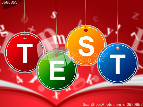 Image of Test Education Represents Educated Educating And Schooling