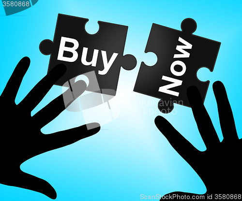Image of Buy Now Means At This Time And Buyer