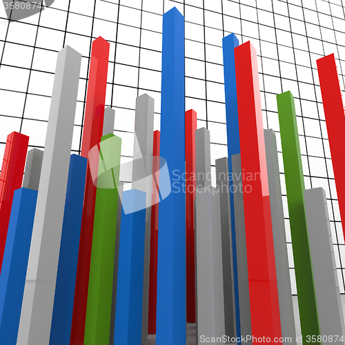 Image of Graph Report Represents Finance Graphic And Diagram