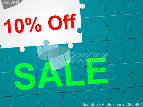 Image of Ten Percent Off Means Promotion Retail And Promotional