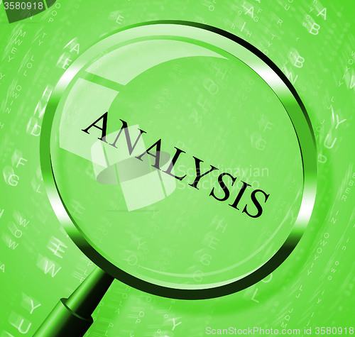 Image of Analysis Magnifier Represents Data Analytics And Analyse